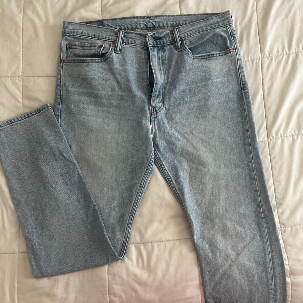 Levis 510 Skinny Fit Jeans Mens 36x32 (36x29.5) Light Wash Skater Indie Retro